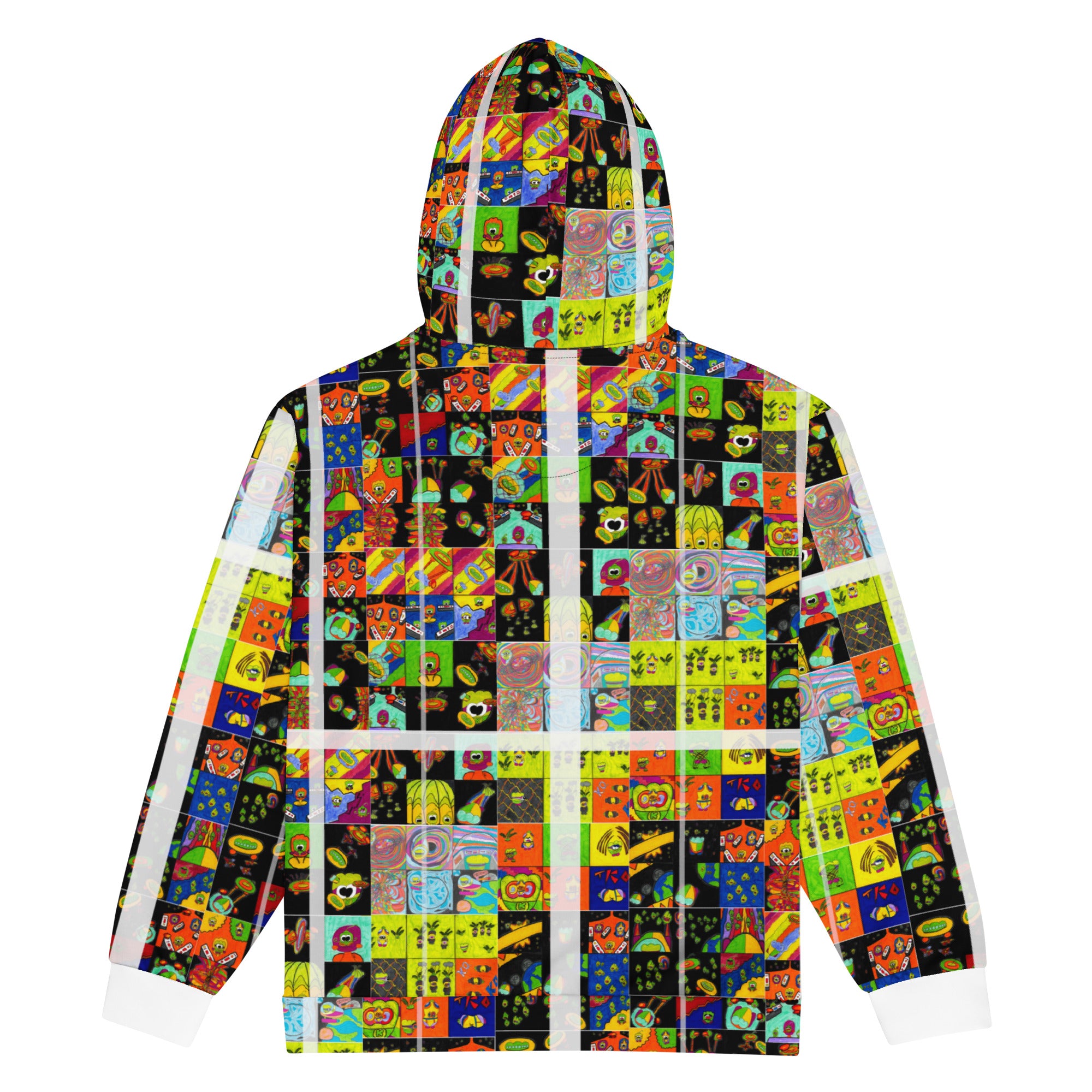Stripe Panel Unisex zip hoodie – Captain Kimchi Space Patrol