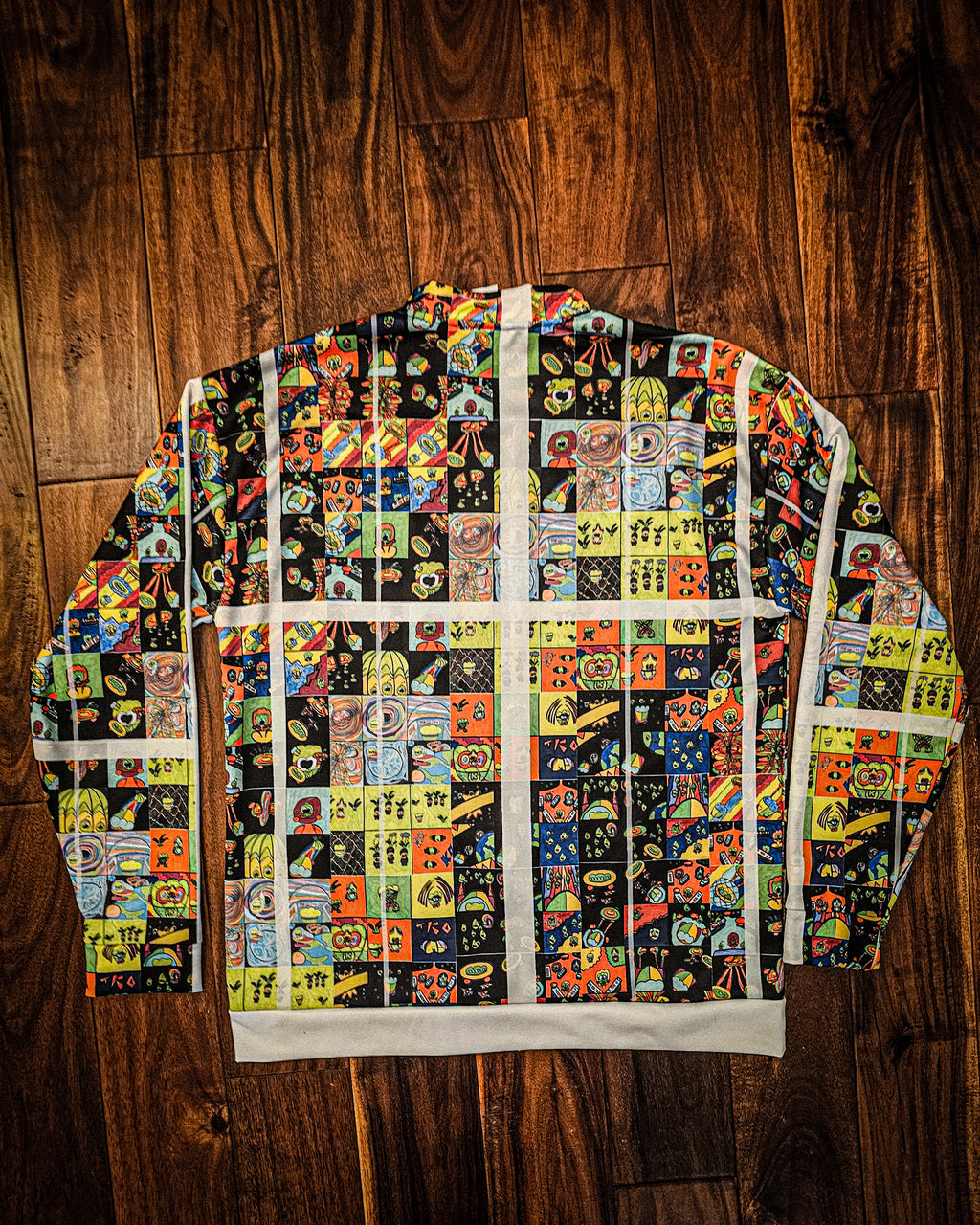 Line Panel Unisex Bomber Jacket